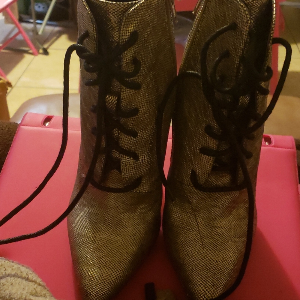 Silver heels
